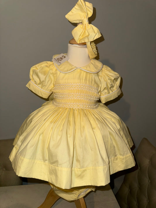 Yellow smock dress