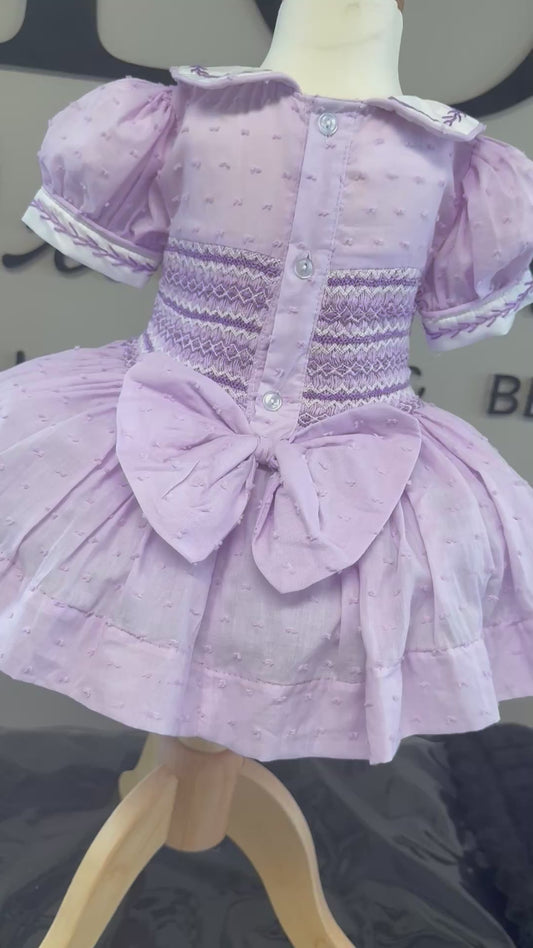 Purple smock dress