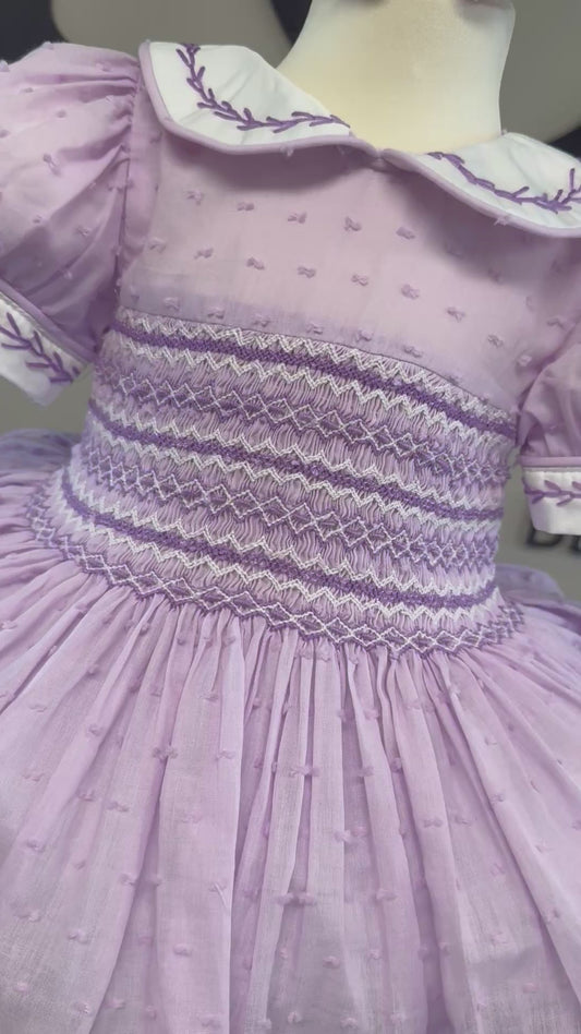 Purple smock dress